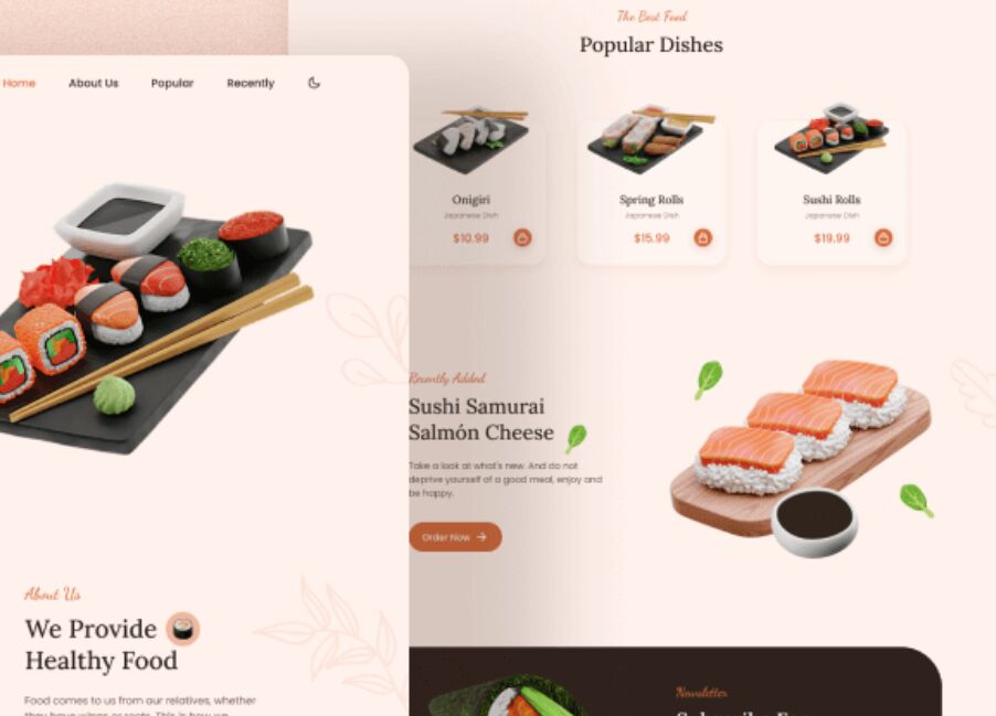Responsive Sushi Website